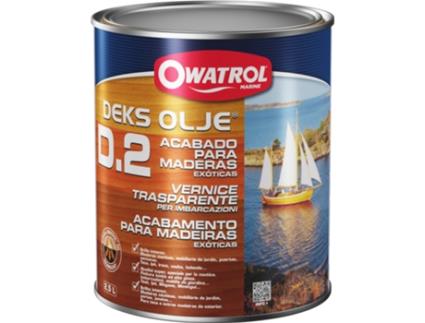 Barniz Marinho Brilhante e Flexível Incolor 1 Litros Deks Olje D2