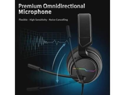 Auscultadores Stereo Gaming For Ps4 Ps5 Xbox One S- Over Ear With Noise Cancelling Microphone