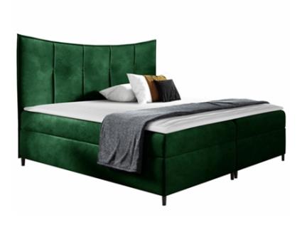 Cama com Estrado Continental Baltimore MOVEIS.PT Tecido (213x120x130 cm)