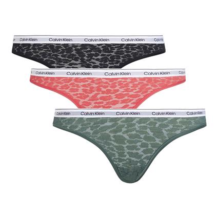 Calvin Klein Underwear Lote de 3 cuecas, Modern Logo Lace