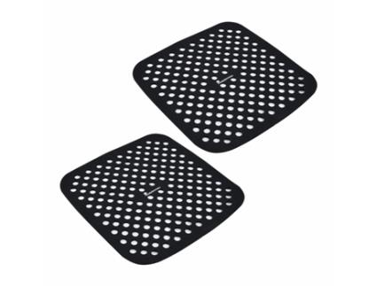 Tapete de cozedura Masterpro bgmp-7701 Preto Silicone 19 x 19 cm (2 Unidades)
