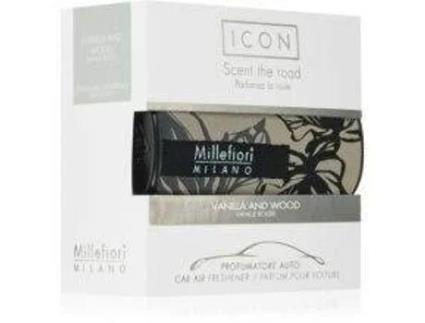 Millefiori Milano Icon Ambientador para Carro em Tecido Baunilha e Madeira