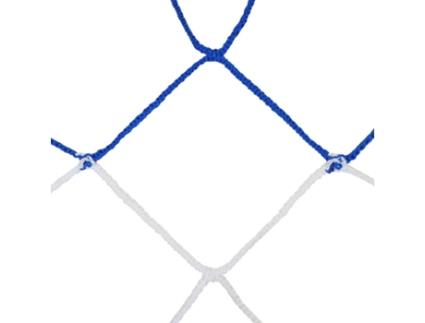 Par de Redes de Andebol Bicolores em Trança Pp de Malha Simples EMDÉ 4 Mm