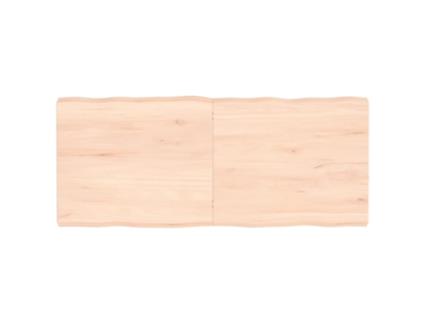 Tampo De Mesa Com Bordas Vivas Carvalho Maciço Não Tratado VIDAXL