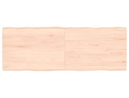 Tampo De Mesa Com Bordas Vivas Carvalho Maciço Não Tratado VIDAXL