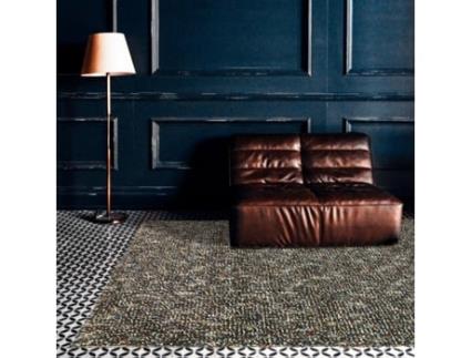 Tapete shaggy de pelo largo ROCKS Azul 250x350