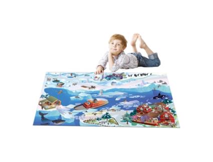 Tapete HOUSE OF KIDS (100 x 150 - Poliéster - Multicor)