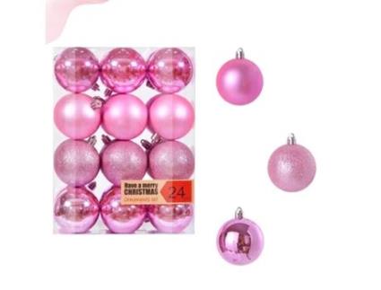 Enfeites de Bola de Natal de 6 Cm Decoração de Árvore de Natal