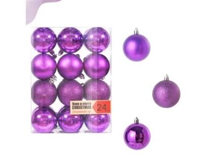 Enfeites de Bola de Natal de 6 Cm Decoração de Árvore de Natal