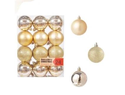 Enfeites de Bola de Natal de 6 Cm Decoração de Árvore de Natal