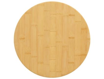 Tampo de Mesa Ø40X4 Cm Bambu VIDAXL