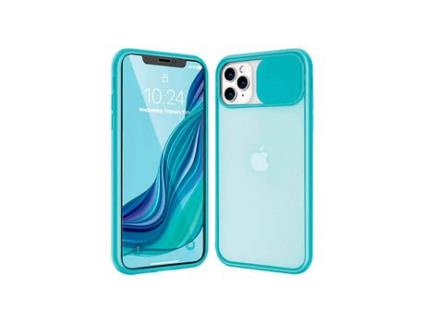 Capa iPhone 11 Pro híbrida com protetor de câmara deslizante azul