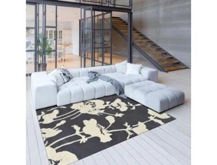 Tapete de Sala BIFLORAL Cinzento 200x280
