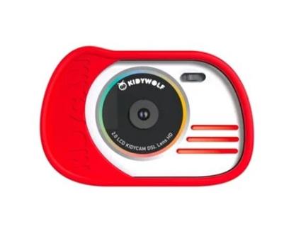 Kidycam Red Waterproof Camera KIDYWOLF (Idade minima recomendada: 3 anos)
