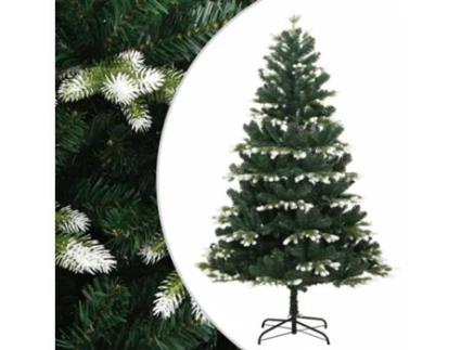 Árvore De Natal Artificial Articulada Com Flocos De Neve 150 cm VIDAXL