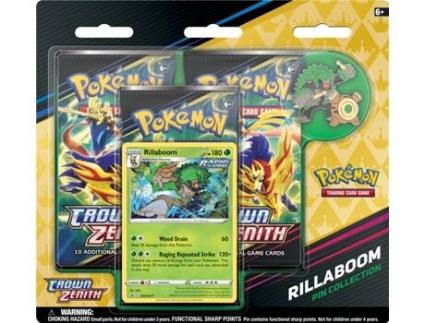 POKEMON Crown Zenith 3-Pack Blister Pin Collection (Inglês - 6 anos)