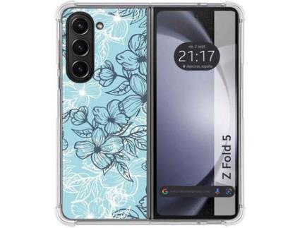 Capa para Samsung Galaxy Z Fold 5 5G TUMUNDOSMARTPHONE de Silicone com Desenho - Multicor