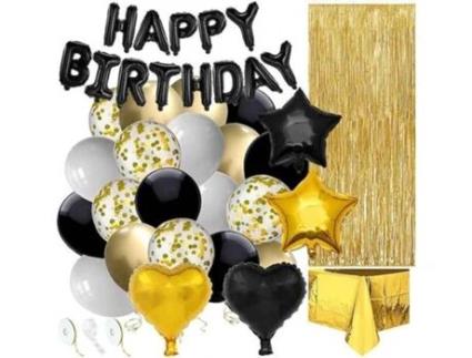 Balões de Aniversário Feliz Aniversário 46 Unidades