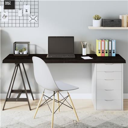 vidaXL Tampo de mesa 160x40x4 cm carvalho tratado cinza-escuro