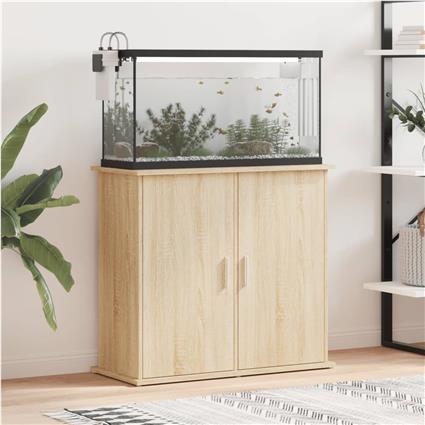 vidaXL Suporte de aquário 81x36x73 cm deriv. madeira carvalho sonoma