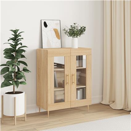 vidaXL Aparador 69,5x34x90 cm derivados de madeira carvalho sonoma