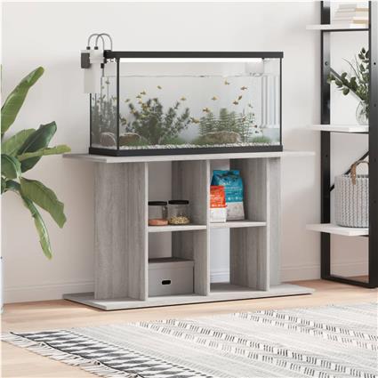vidaXL Suporte de aquário 100x40x60 cm deriv. de madeira cinza sonoma
