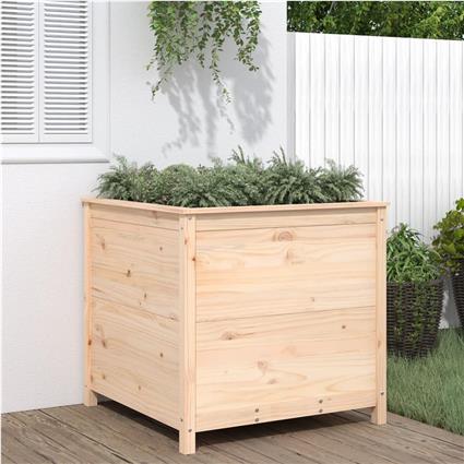 vidaXL Vaso/floreira de jardim 82,5x82,5x78 cm pinho maciço