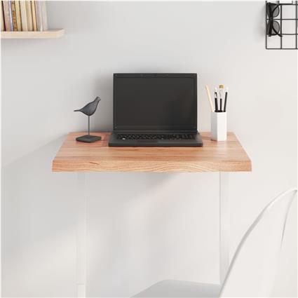 vidaXL Tampo de mesa 60x60x4 cm carvalho tratado castanho-claro