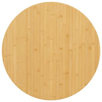 vidaXL Tampo de mesa Ø60x4 cm bambu