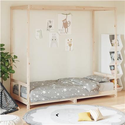 vidaXL Estrutura de cama infantil 80x200 cm madeira de pinho maciça