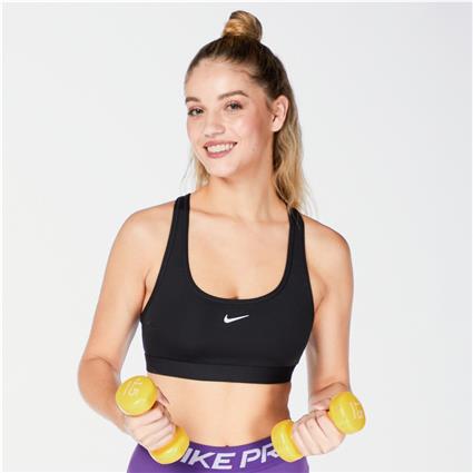 Nike Swoosh - Preto - Top Ginásio Mulher tamanho XS