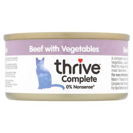 Thrive Complete 6 x 75 g - Vaca com vegetais
