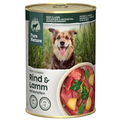 Pure Nature Adult 6 x 400 g comida húmida para cães - Peru e vaca