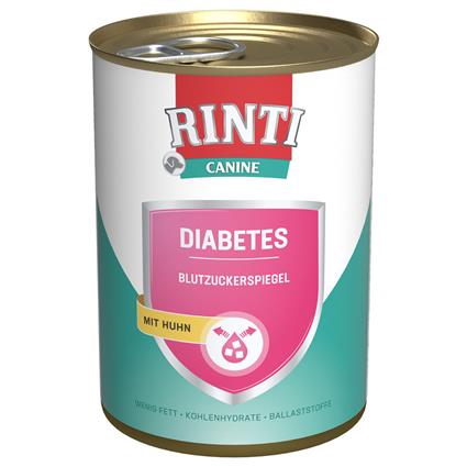 RINTI Canine Diabetes com frango 400 g comida húmida para cães - 12 x 400 g