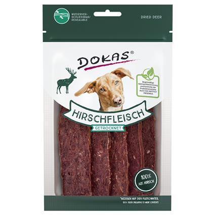 Dokas tiras de roer para cães de veado - Pack económico: 2 x 60 g