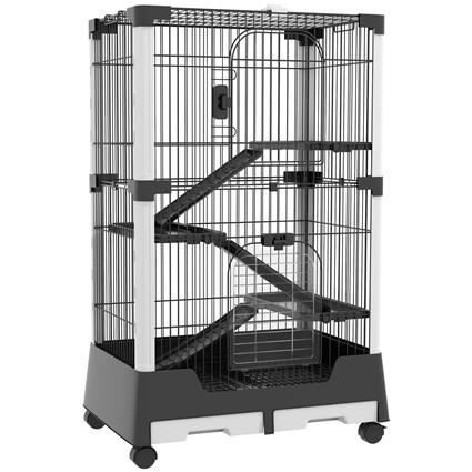 Gaiola para Animais Pequenos com Rodas 114x75x50 cm