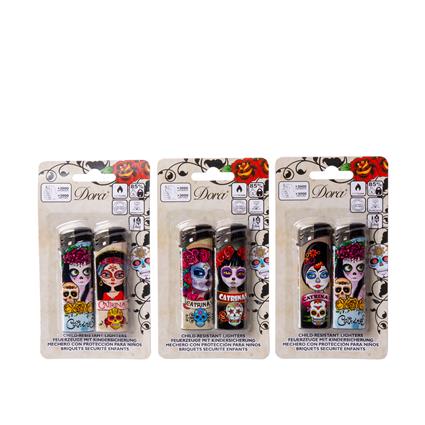 Isqueiro Bolso Gás Catrina Pack 2