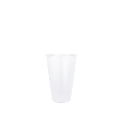 Copo Maleável Polipropileno Reuse Opaco 250ml 6.8X10.6cm