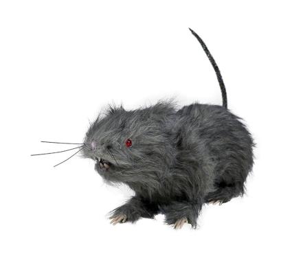 Furry Rato olhos vermelhos com Luz 30 cm