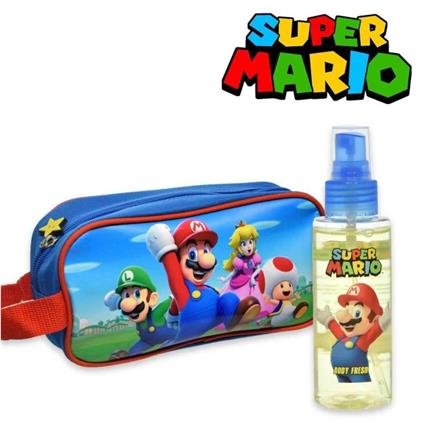 Saco de toilette e body fresco Mario Bros 100 ml