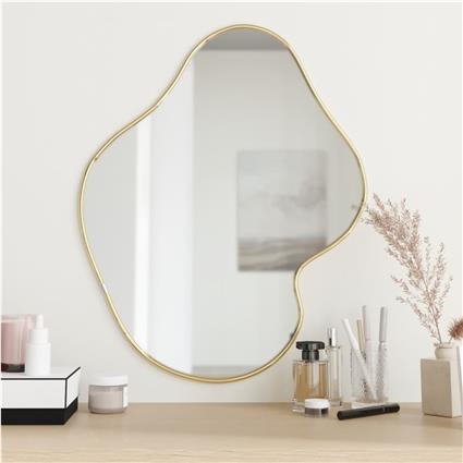 vidaXL Espelho de parede 60x50 cm dourado