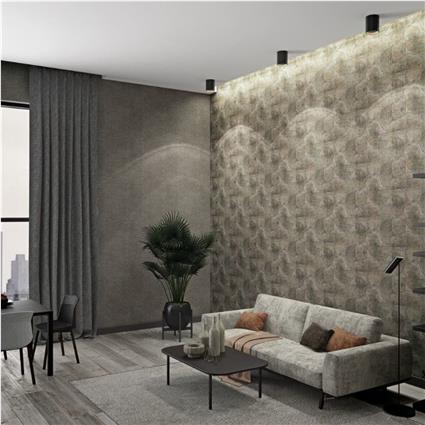 Noordwand Papel de parede Vintage Deluxe Graphic Circle Look verde