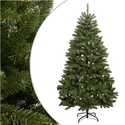 vidaXL Árvore de Natal artificial articulada com suporte 180 cm verde