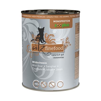 catz finefood Monoproteína zooplus 6 x 400 g - Javali