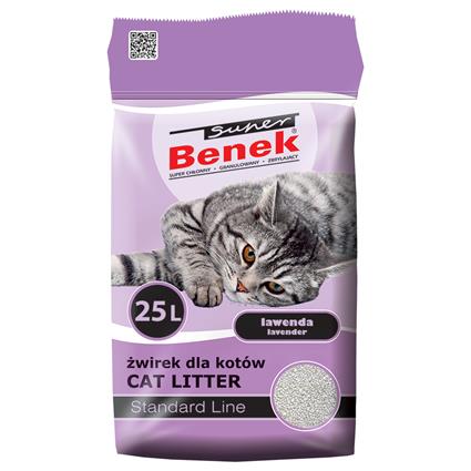 Super Benek Lavender aroma a alfazema areia aglomerante - 25 l (20 kg aprox.)