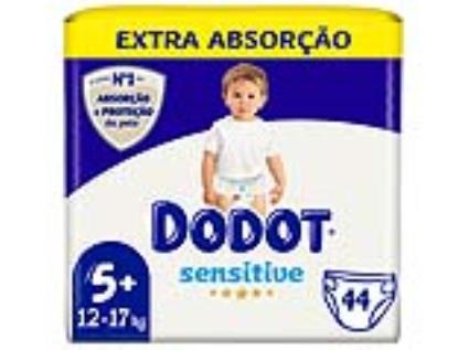 Fraldas Dodot Sensitive Extra T5 12-17 Kg 44 Unidades