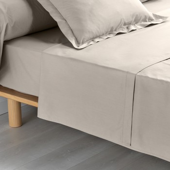 Lençol de cima PERCALINE  Branco Disponível em tamanho para senhora. 240x300 cm.Casa >Lençol de cima