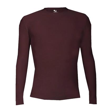 Camisa de manga comprida Pro Compressão Homens Adultos Camisola interior redonda