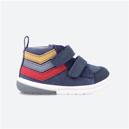 Sapatilhas Tipo Bota de Menino Garvalin 231313A em Azul com Velcro