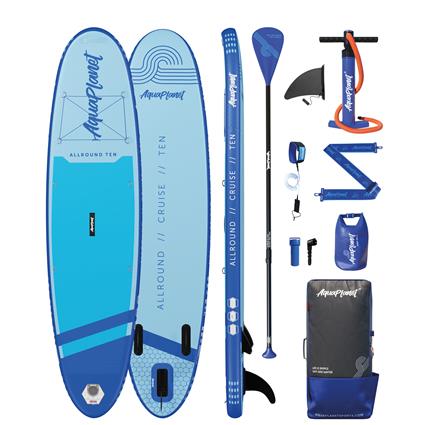 Prancha de Stand Up Paddle Insuflável - Kit AQUAPLANET (10' x 31' x 5') - Azul